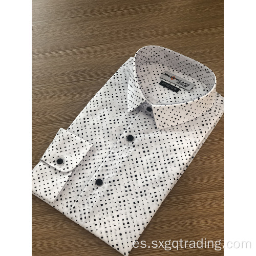 Camisa de spandex de manga larga ajustada para hombre